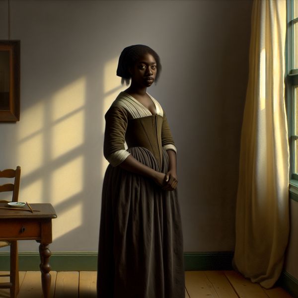 Portret van een zelfverzekerd persoon in een rustige kamer met zacht licht, symboliserend eigenwaarde en innerlijke kracht