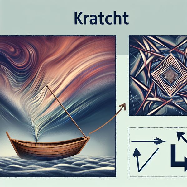Kracht in de natuurkunde: visuele uitleg van fysische krachten en beweging Surrealistische illustratie van kracht in de natuurkunde, geïnspireerd op M.C. Escher, met een boot voortgedreven door windkracht en zwaartekracht weergegeven als geometrische patronen