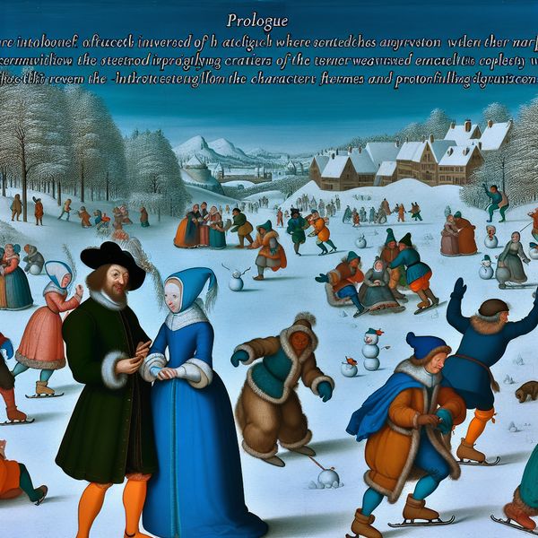 Complete winterlandschap van Hendrick Avercamp op een ezel Een levendig winterlandschap met blijde mensen die schaatsen en sneeuwpoppen maken, geschilderd door Hendrick Avercamp.