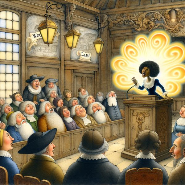 Kracht van overtuigingskracht en invloed in een sprookjesachtige stadhuisbijeenkomst Overtuigende spreker tijdens een nostalgische stadhuisbijeenkomst met een magische uitstraling van invloed en overredingskracht
