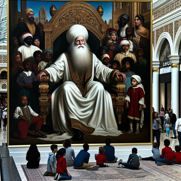 Sinterklaas in Winkelcentrum Sinterklaas in een winkelcentrum met kinderen en omstanders