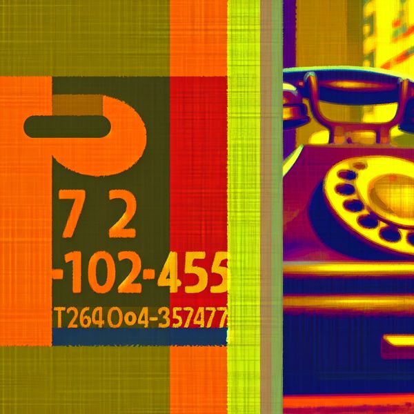 Oud Nederlands telefoonnummer afkorting T visitekaartje vintage communicatie Minimalistische illustratie van een vintage Nederlandse visitekaartje met de letter 'T' en een oud telefoonnummer, stijl Dick Bruna
